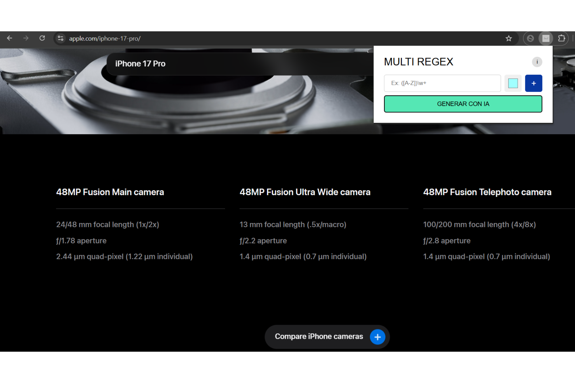 Carousel Image - Extension for Regex Highlighting
